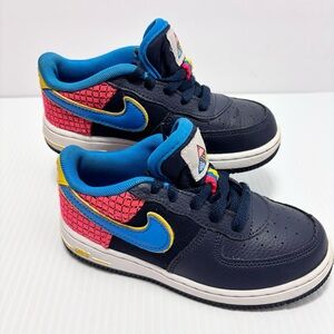 Nike Air Force 1 Now Blue Multicolor Toddler shoes  Size 10C